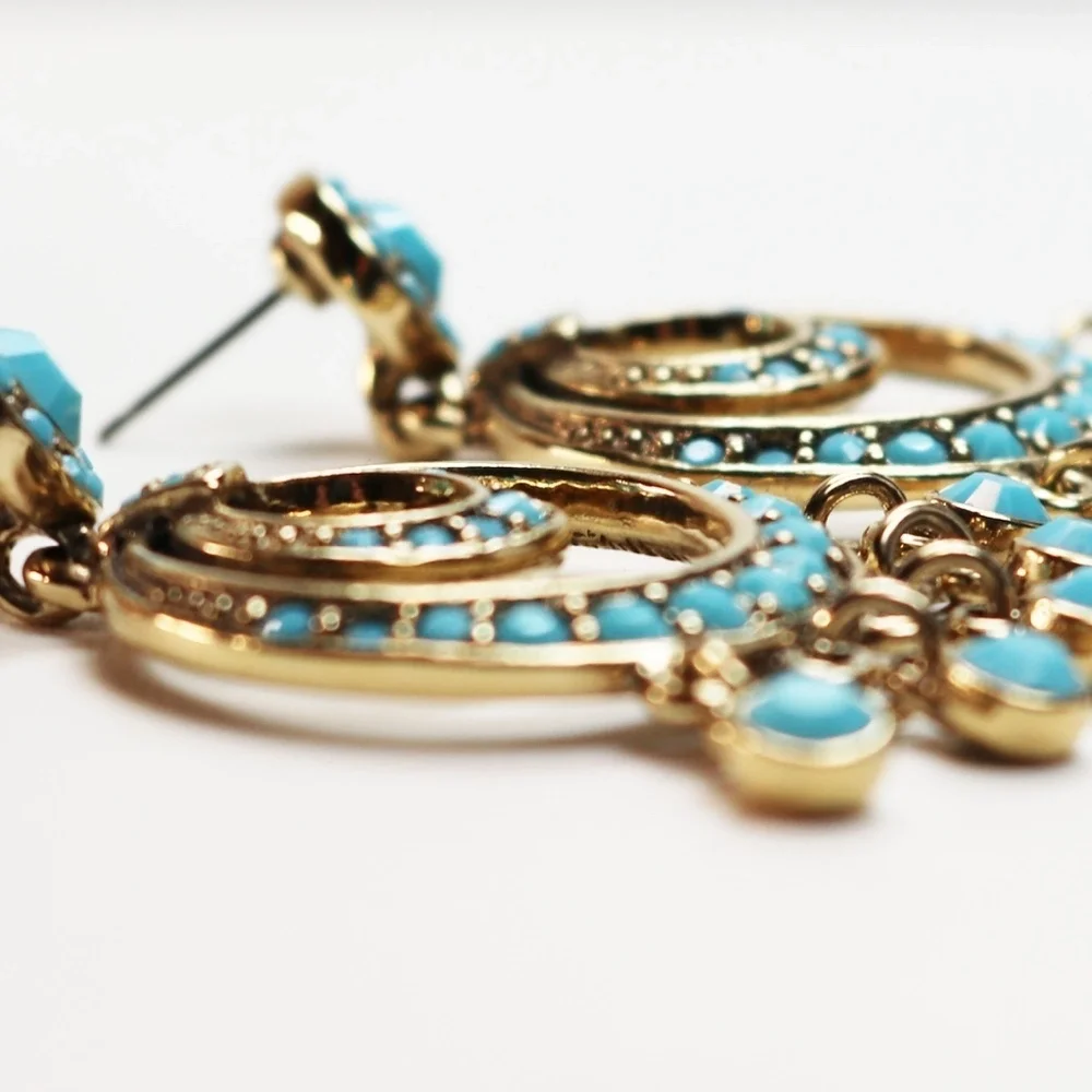 Vintage KENNETH JAY LANE Chandelier Earrings - Picture 6 of 15